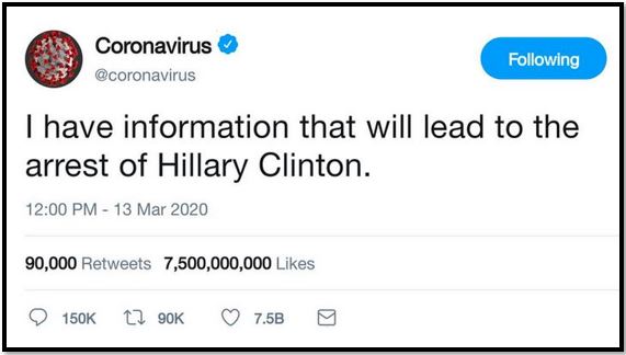 coronavirus hillary clinton