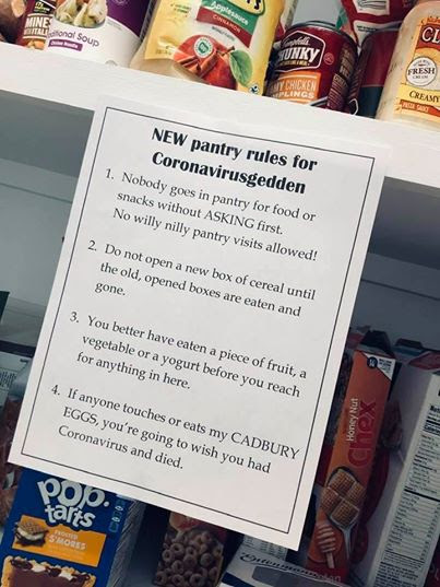 coronavirus pantry