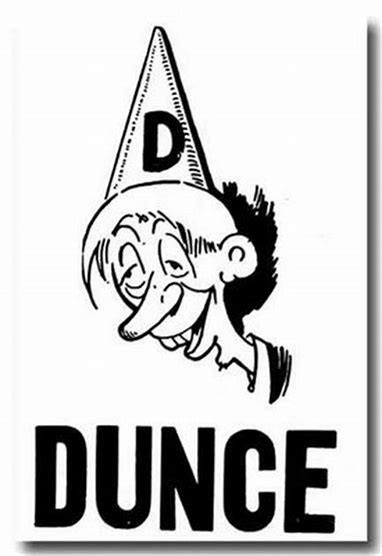 dunce b&w