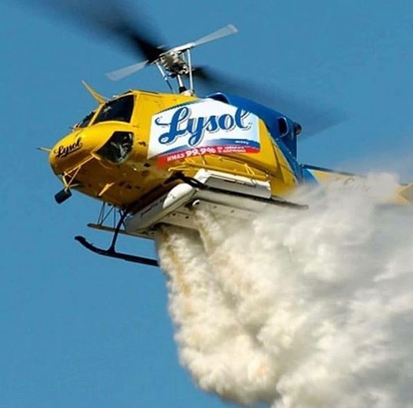 lysol helicopter