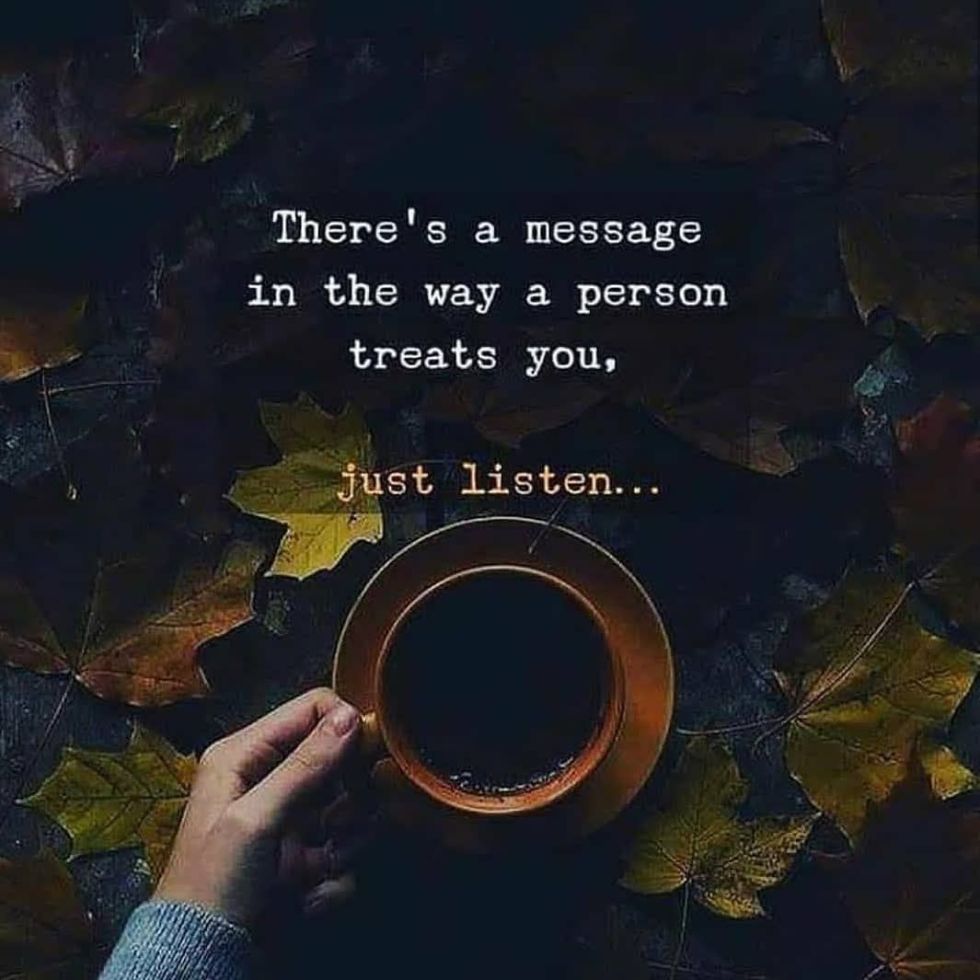 person treats you