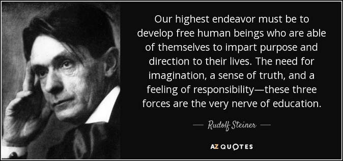 rudolf steiner free humans education