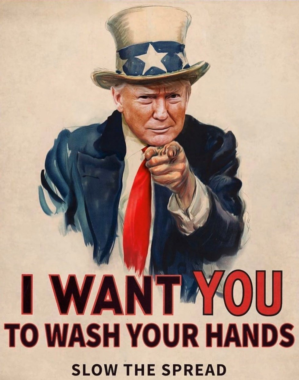 trump wash hands