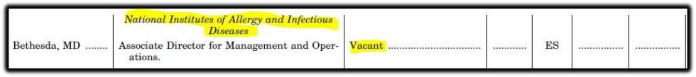 vacant position