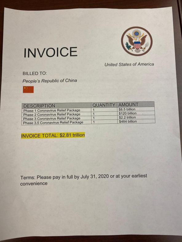 Invoice to china