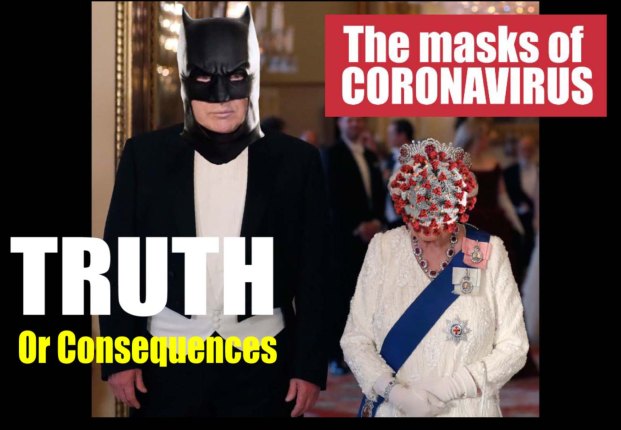 coronavirus masks queen trump