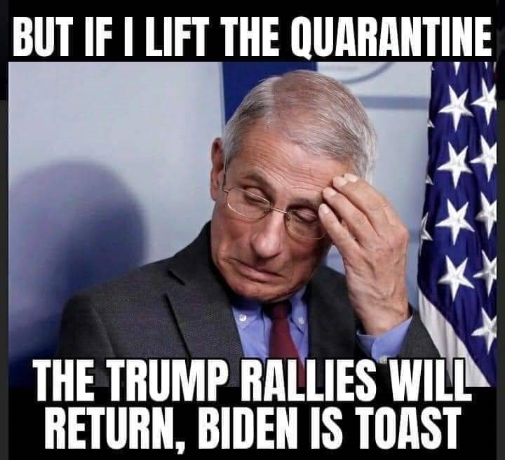 fauci trump rallies