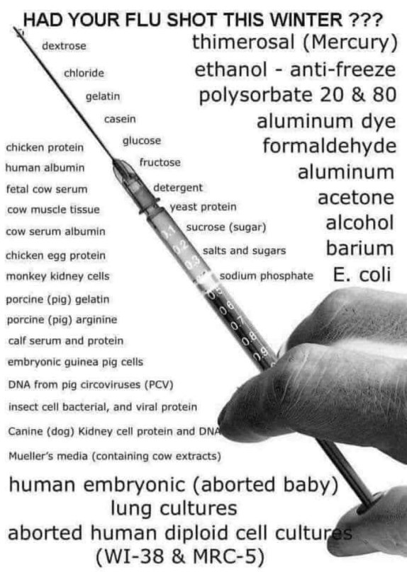flu shot ingredients