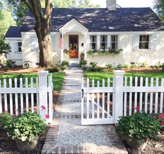 house picket fence