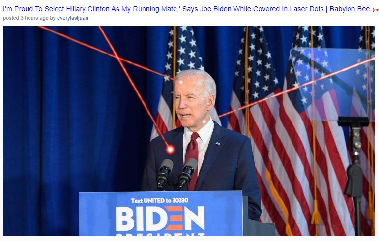 joe biden red dots