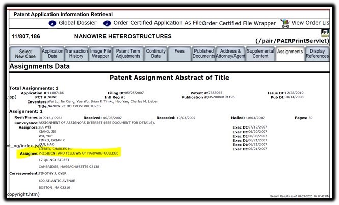nanowire patent 2