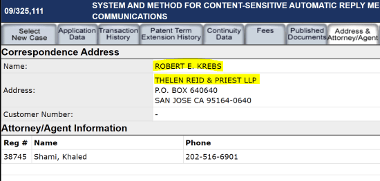 robert krebs patent