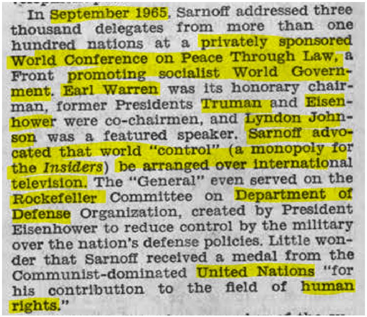 sarnoff september 1965