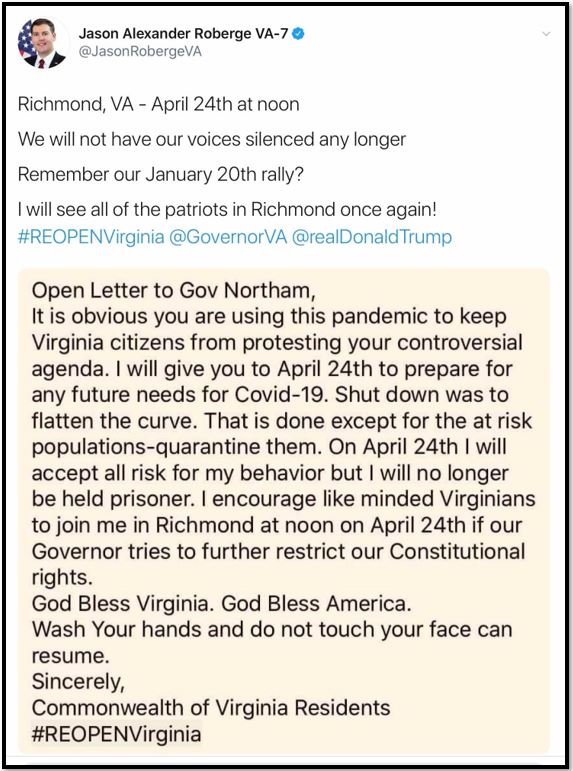 virginia demonstration