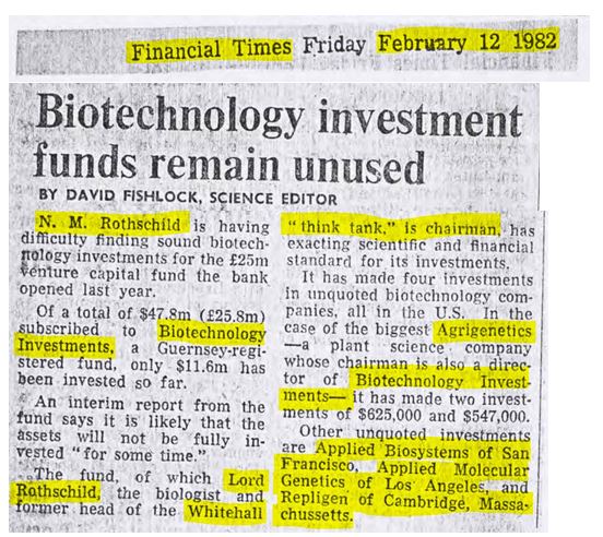 biotechnology rothschild