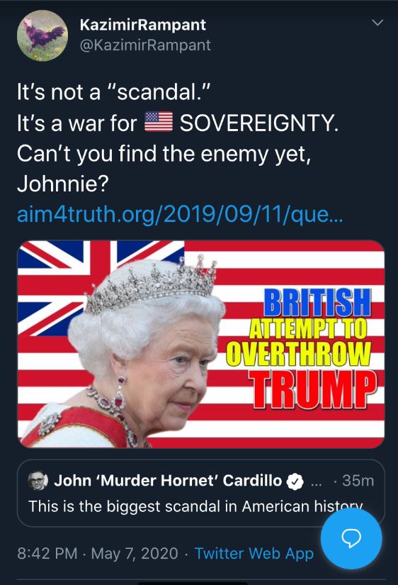 british overthrow tweet