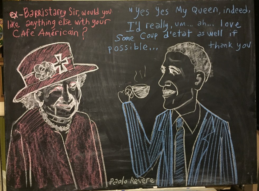 chalk queen obama