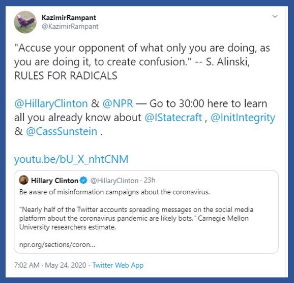 clinton on coronavirus