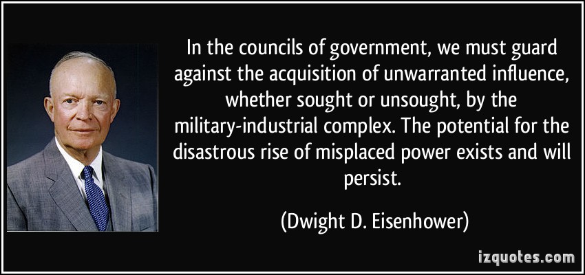 eisenhower miliatry complex quote