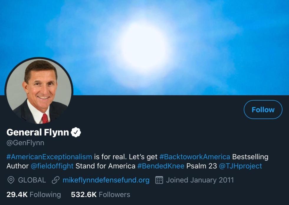 general flynn twitter background