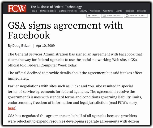 gsa facebook