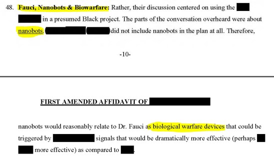 Whistleblower. (May 11, 2020). First Amended Whistleblower Affidavit re. Highlands Group illegal DARPA technology weaponization meetings, Sec. 48. Anonymous Patriots.