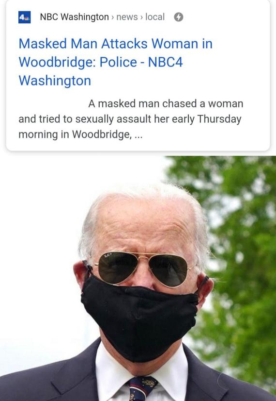 joe biden masked man