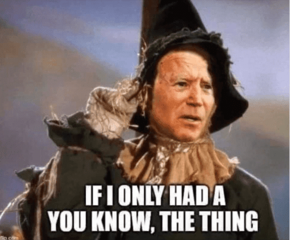 joe biden scarecrow