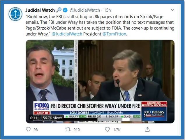 judicial watch tweet