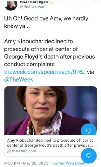klobuchar george floyd