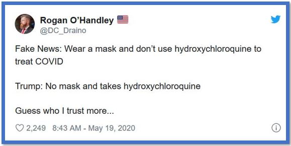 masks hydroxychloroquine