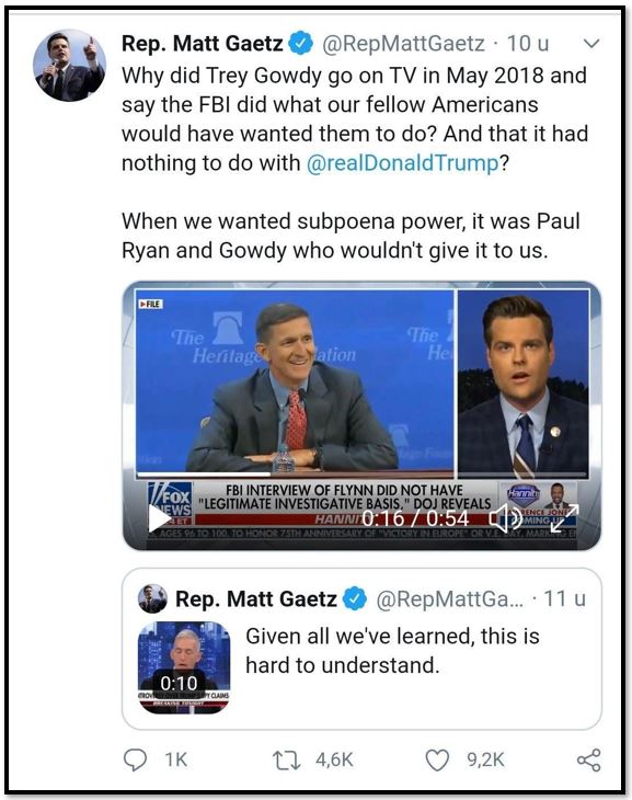 matt gaetz trey gowdy
