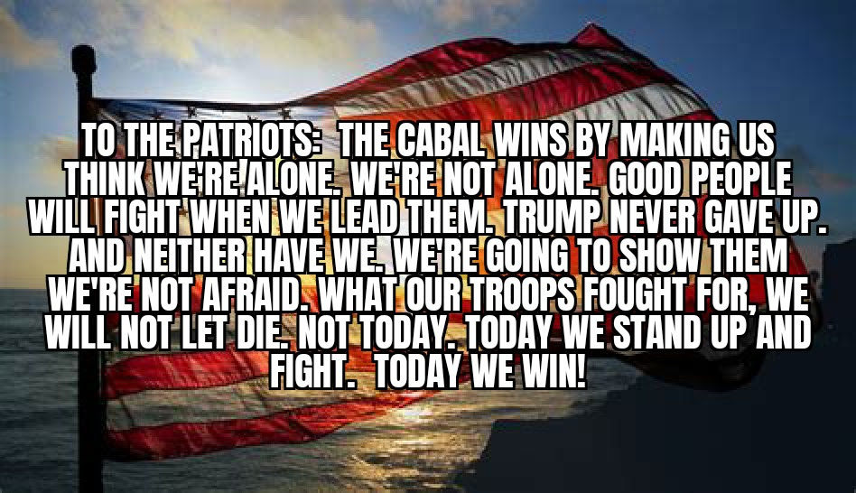 message to patriots