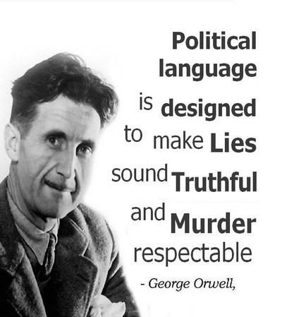 orwell political speech
