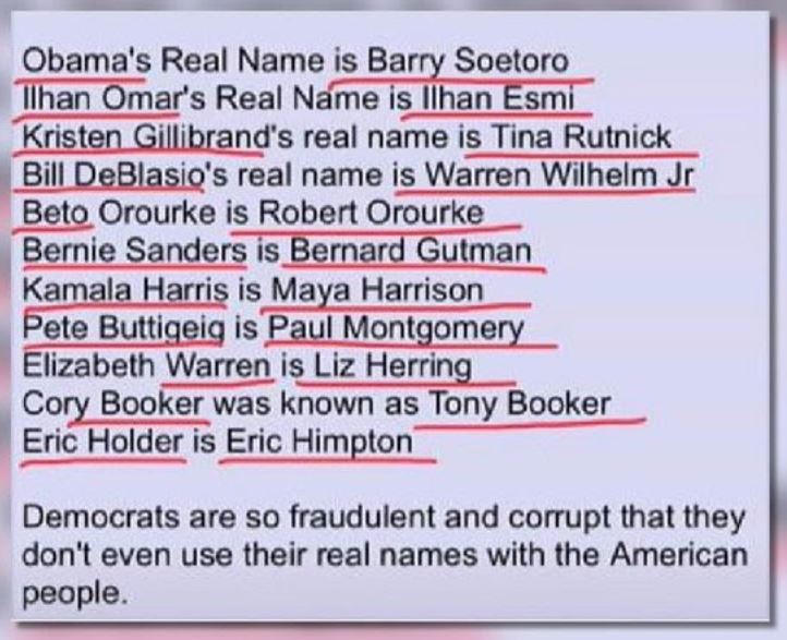 real names