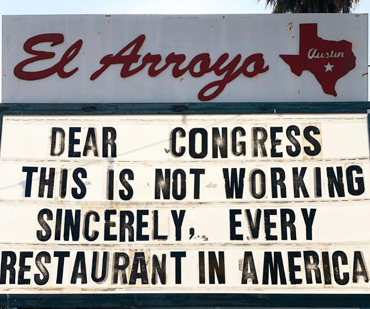 restaurant sign