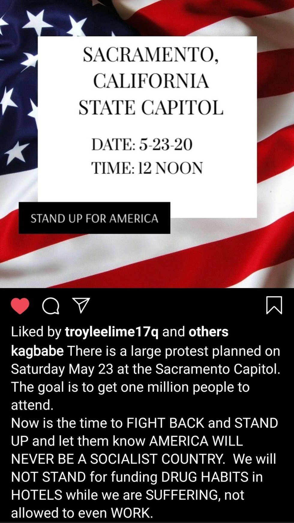 sacramento protest