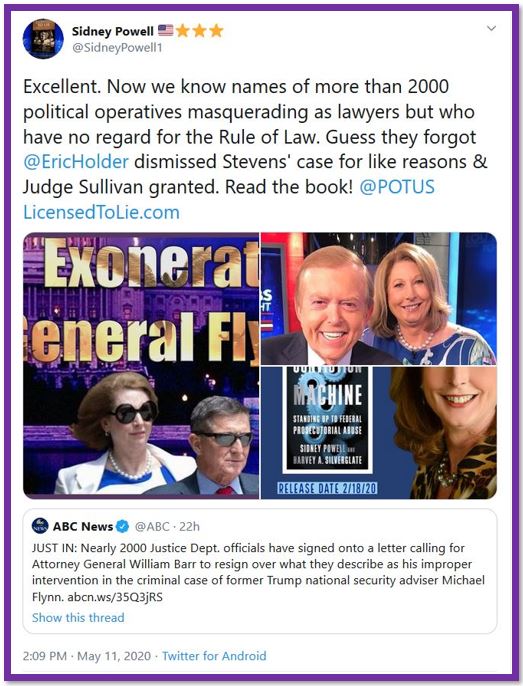 sidney powell 2000 justice signers