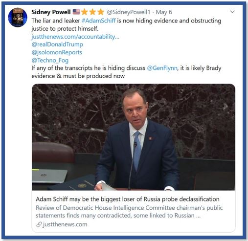 sidney powell adam schiff