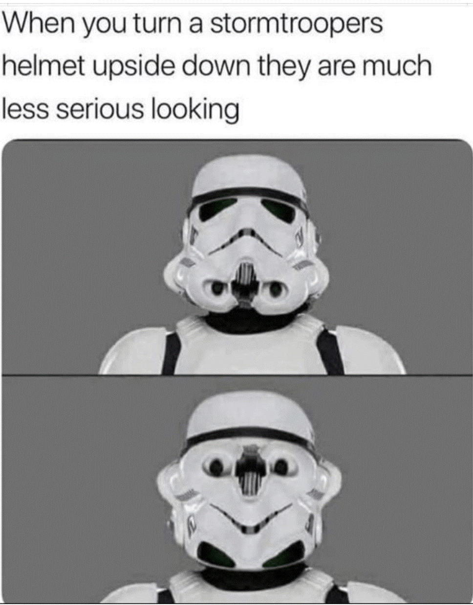 storm trooper happy face