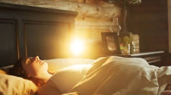 woman waking