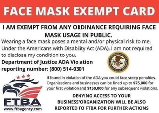 FaceMaskExemptCard
