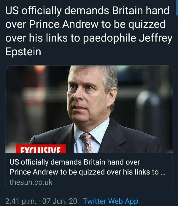 Prince andrew epstein