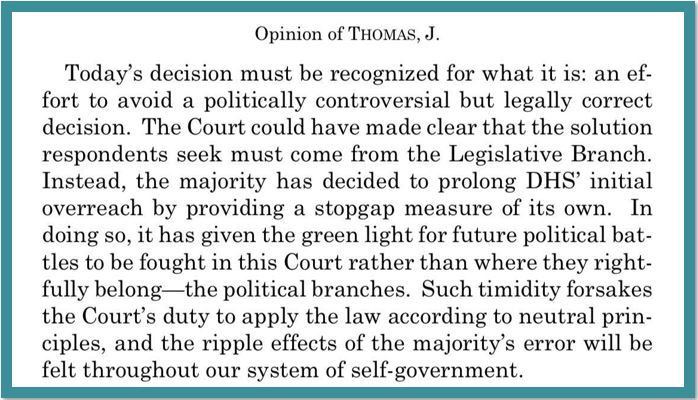 Thomas opinion