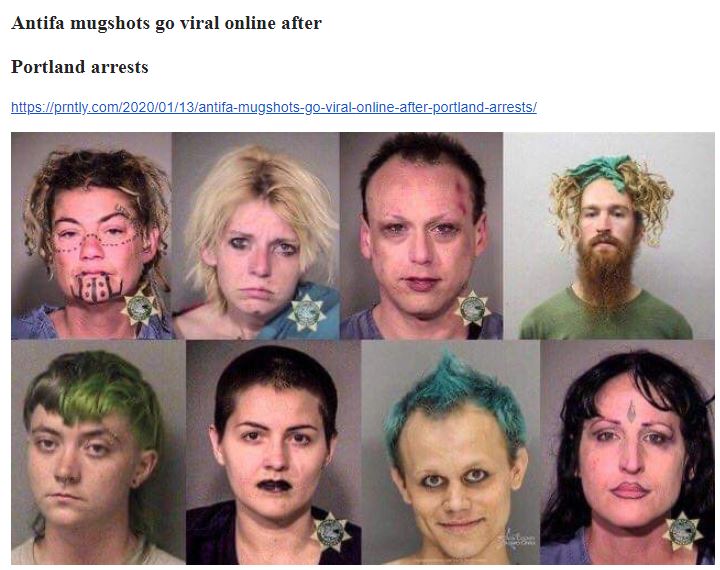 antifa mugshots