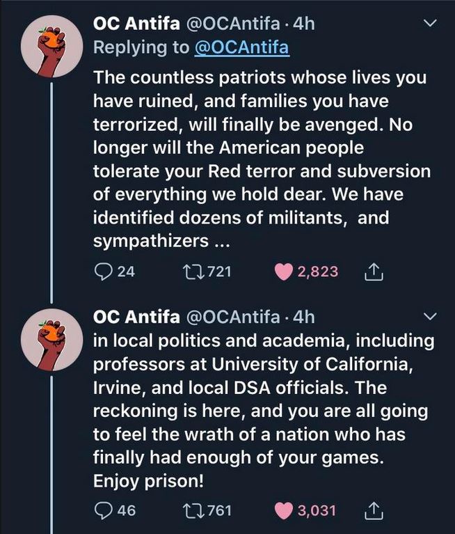 antifa tweet