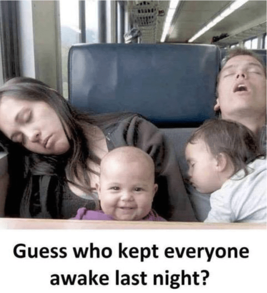 baby kept family awake
