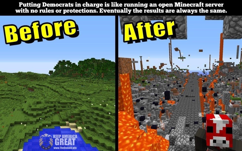 city before after minecraft