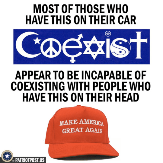 coexist maga hat