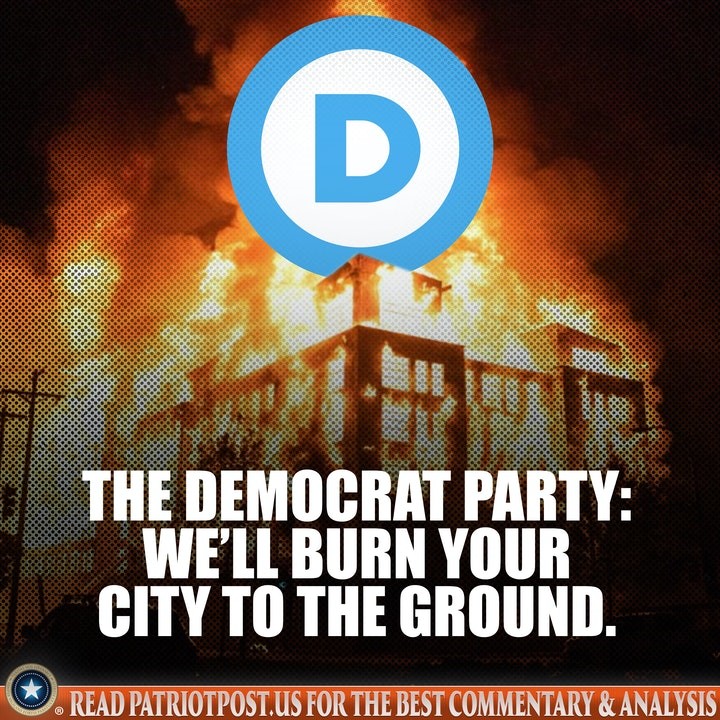 democrat antifa city burn